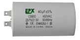 CAPACITOR POLIPROPILENO  40MF/450VAC C/TERMINAL