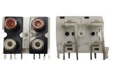 JACK RCA FEMEA - 4 VIAS PCI 90 GRAUS