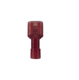 TERMINAL FASTON FEMEA 0,25 - 1,5MM2 C/ISOLACAO TOTAL VERMELHO HELLERMANN