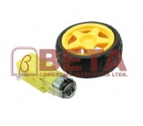 KIT MOTOR DC 3V - 6V RODA 68MM
