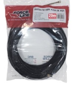 PASSA FIO PRETO SEM ALMA DE ACO 20 MTS FORCE LINE