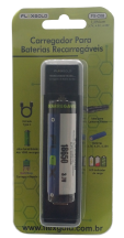 CARREGADOR P/1 BATERIA 18650 + 1 BATERIA 18650 FLEX FX-C08