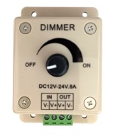 DIMMER P/ CONTROLE DE ILUMINACAO 12V A 24V / 8A