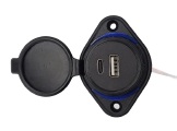 TOMADA PAINEL USB 1 SAIDA + 1 USB TIPO-C 5V 3.1A