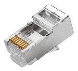 MODULAR PLUG RJ-45 CAT.6 BLINDADO S/GUIA