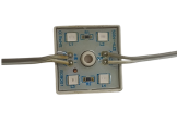 MODULO QUADRADO C/ 4 LEDS 5050 12V IP65 VERMELHO