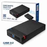 GAVETA EXTERNA P/HD/ SSD SATA 2,5 E 3,5