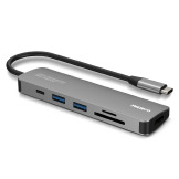 HUB USB TIPO-C X USB-C+USB 2.0+USB 3.0+HDMI+SD+MICRO SD ( 6 EM 1 ) COMTAC