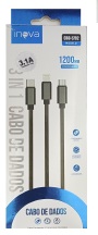 CABO USB 3 EM 1 CB-32 PMCELL / INOVA (V.8 / TIPO-C / IPHONE 5/6/7)