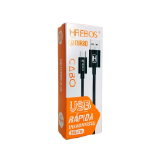CABO USB A MACHO X TIPO-C P/ DADOS 1.2 METROS HREBOS / TOMATE
