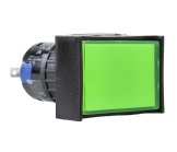 SINALIZADOR LED RETANGULAR 24VCC VERDE