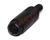 MINI DIN 6 VIAS FEMEA