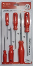 JOGO CHAVES DE FENDA / PHILIPS 6 PECAS NOVE 54