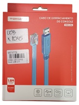 CABO DE CONSOLE USB 2.0 MACHO X RJ-45 MACHO 1,8 METROS TOMATE MWI-016