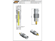 ADAPTADOR BNC FEMEA / RCA MACHO