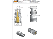 ADAPTADOR BNC MACHO / UHF FEMEA