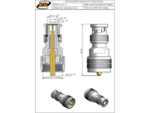 ADAPTADOR BNC MACHO / UHF MACHO