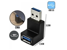 ADAPTADOR USB 3.0 A MACHO X USB 3.0 A FEMEA 90G