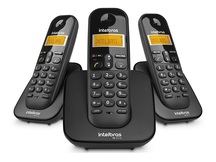 APARELHO TELEFONE INTELBRAS SEM FIO + 2 RAMAIS INTELBRAS TS-3113