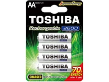 BATERIA RECARREG TOSHIBA AA 1,25V 2600MA - UNITARIO