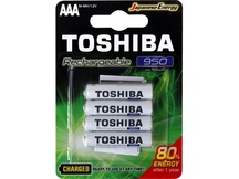 BATERIA RECARREG TOSHIBA  AAA 1,25V 950MA - UNITARIO