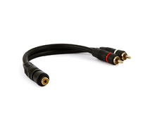 CABO 2RCA MACHO X 1RCA FEMEA (Y) 20CM