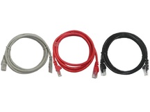 CABO PATCH CORD CAT5 C/1,5M BRANCO/VERMELHO/PRETO