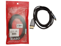 CABO TIPO-C MACHO X DISPLAYPORT MACHO 1,8 METROS