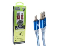 CABO USB MINI V.8 3.0AMP X-CELL (2 METROS)