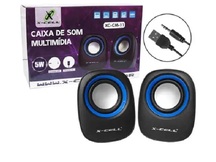 CAIXA DE SOM MULTIMIDIA P/PC X-CELL XC-CM-11