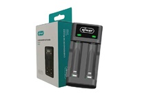 CARREGADOR PARA 2 PILHAS AA/AAA + USB KNUP CP-601