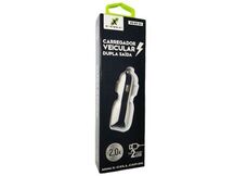 CARREGADOR VEICULAR 2S USB S/CABO X-CELL XC-KT-12