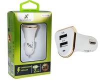 CARREGADOR VEICULAR 3.1AMP+ 2 USB X-CELL XC-V7USB