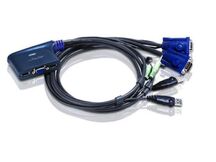 CHAVEADOR KVM ELETRON 2X1 USB ATEN CS-62U