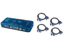 CHAVEADOR KVM ELETRON  4X1 USB  IMPOR