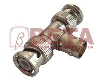 CONECTOR BNC DUPLO MACHO 1 FEMEA TIPO T