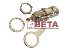 CONECTOR BNC FEMEA PAINEL ROSCA