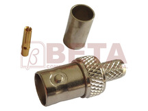 CONECTOR BNC FEMEA RG 59 CRIMP PINO SOLTO