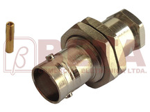 CONECTOR BNC FEMEA RG 59 SOLDA C/ROSCA