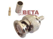 CONECTOR BNC MACHO RF 75 CRIMP PINO SOLTO 0,4/2,5