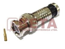 CONECTOR BNC MACHO RG 06 PRESSAO