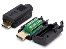 CONECTOR HDMI MACHO C/BORNE CAPA PLASTICA