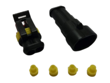 KIT CONECTOR SELADO PORTA TERM 2 VIAS MACHO / FEMEA