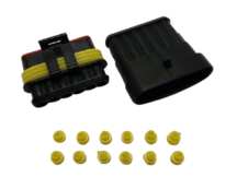 KIT CONECTOR SELADO PORTA TERM 6 VIAS MACHO / FEMEA