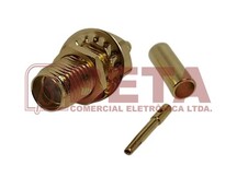 CONECTOR SMA FEMEA RETO PAINEL RG-316