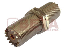 CONECTOR UHF DUPLA FEMEA C/ROSCA