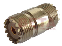 CONECTOR UHF DUPLA FEMEA