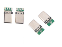 CONECTOR USB TIPO-C MACHO 12 PINOS P/ SOLDA SEM CAPA