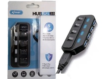 HUB 4 PORTAS USB 3.0 KNUP KP-T100 / SHINKA