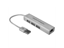 HUB USB 3 PORTAS + ADAPTADOR DE REDE